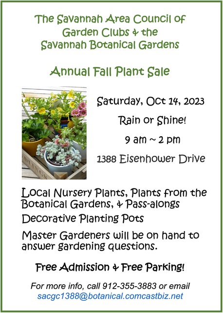 2023 10 14 Plant Sale Flyer