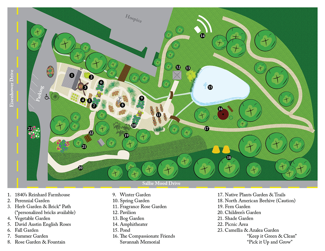 Garden Map Of Savannah Botanical Garden Savannah Botanical Gardens